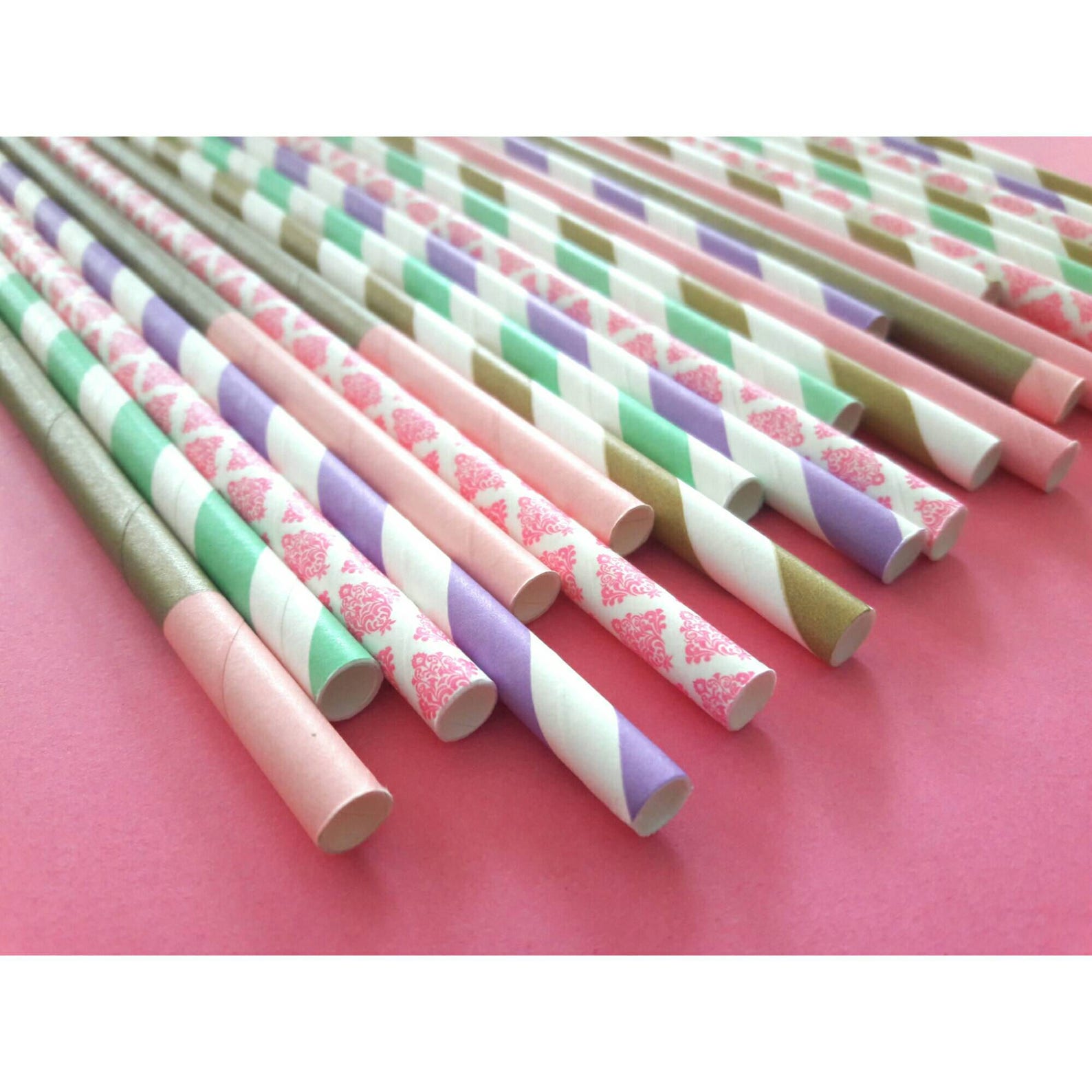 Pastel Paper Straws. Carousel. Carousel Party. Carousel Theme. Etsy