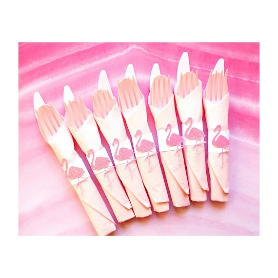 Fiesta Tema Flamingo Flamingo Napkins