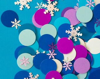 Frozen Snowflake Confetti, Winter Party Decor (125 Pieces)