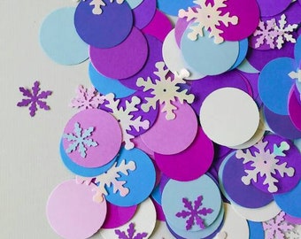 Frozen Confetti. Frozen Party Decorations. Snowflake Confetti. Snowflake Party Decor. Frozen Birthday. Frozen Theme. Frozen Party Decor