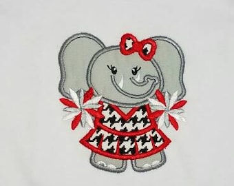 Alabama olifant Cheerleader opgestikte meisjes shirt
