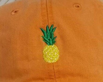 Mini Ananas Geborduurde Baseball Hat