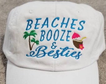 Stranden, drank en Besties honkbalpet