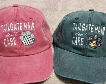 Tailgate Hair don't Care Baseball Hats