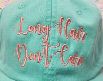 Lang haar don't care baseball hat