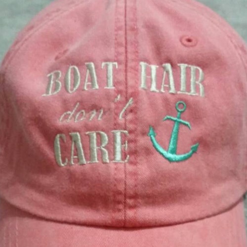 Boat Hair Don't Care Baseball Hat | Etsy
