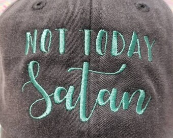 Niet vandaag Satan honkbalhoed