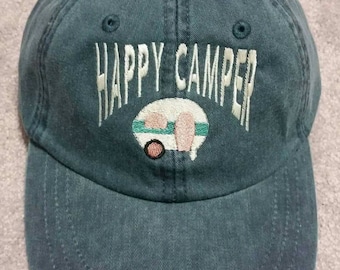 Happy Camper Baseball Hoed