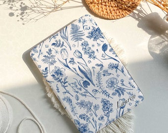 All New Kindle 12th Generation 2024 Case, Kindle Paperwhite 12th 7&quot; Cover Paperwhite 6.8 case Kobo Clara Cover Blue floral cover Gifts