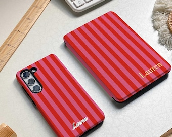 Red stripe Personalization All New Paperwhite 12th Generation 2024 Case Kindle 2022/2021 Case, Kindle Oasis Kobo Clara Case Gifts For Mom