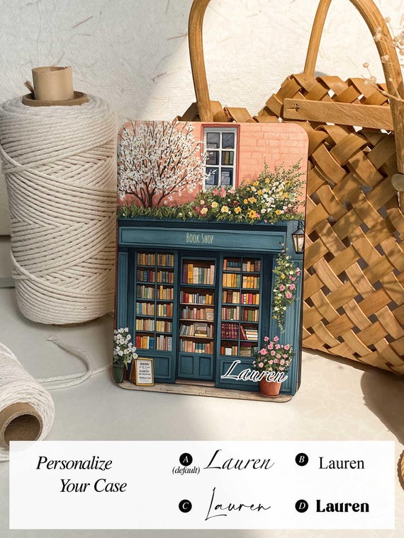 Personalized Book shop All New Kindle 12th Gen 2024 Case, Kindle Paperwhite 7" Cover Paperwhite 6.8 Case, HD 7“ 2022 Case Mother's Day Gifts