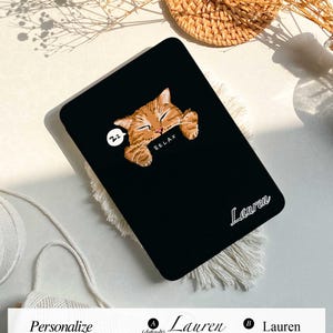 リラックスキャット Kindle 第12世代 2024年モデル ケース Kindle カバー Paperwhite 2021 6.8インチ ケース Kindle カラーソフトカバー 猫好きへのギフト