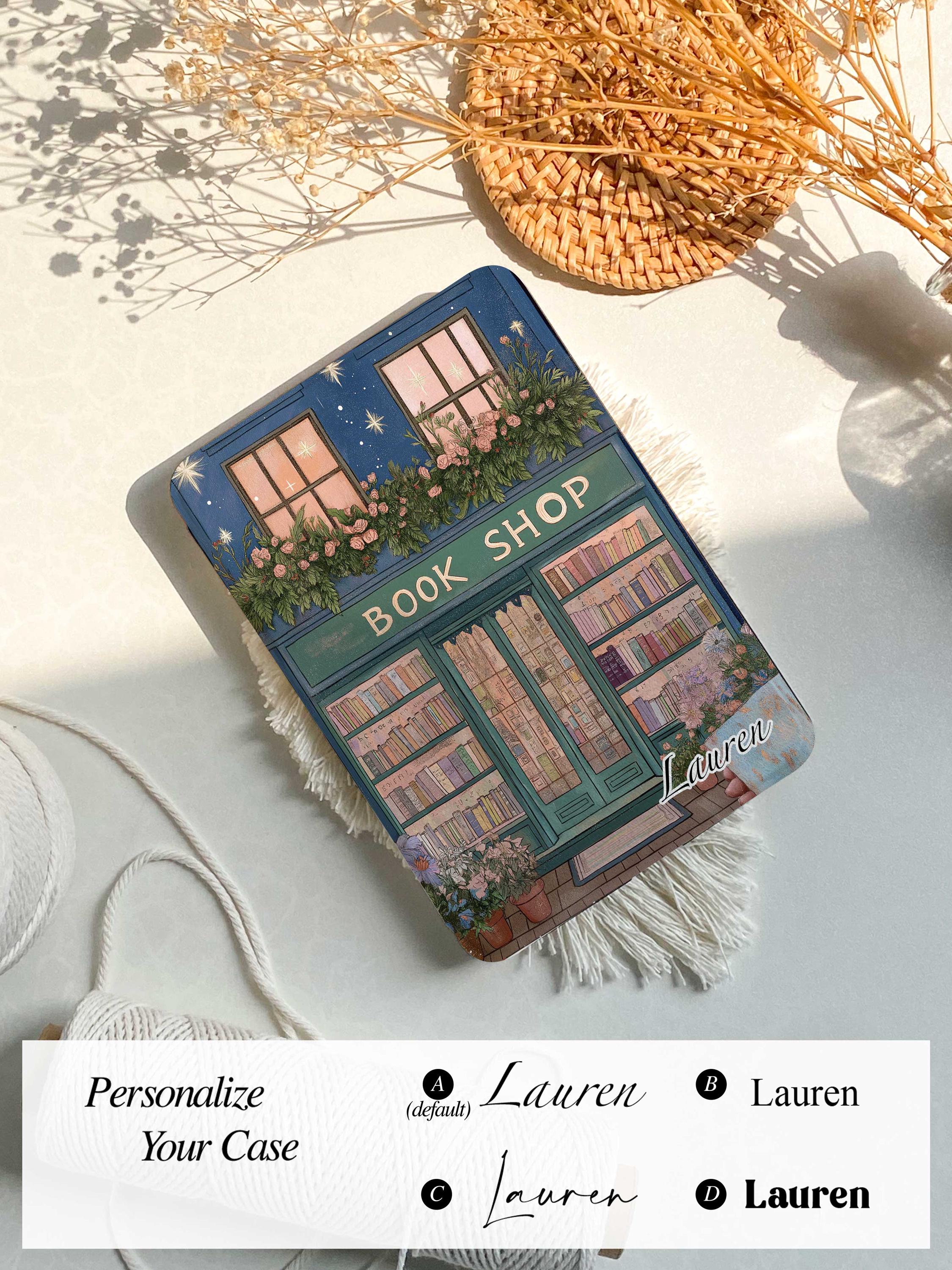 Personalized Book shop All New Kindle 12th Generation 2024 Case, Kindle Paperwhite 12th 7&quot; Cover Paperwhite 6.8 Case Mom Gifts For Christmas