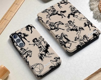 Custom Retro Cowgirl Kindle Case Paperwhite 12th 2024 case kindle paperwhite 6.8 case kindle 10th 11th 12th gen kindle Colorsoft Cover Gifts