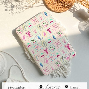 Douce fille à carreaux toute nouvelle coque pour Kindle 12e génération 2024, coque Paperwhite 2021, coque Paperwhite 6,8 pouces, étui Kobo Clara avec dragonne, cadeau pour elle