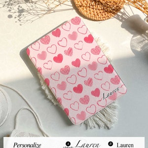 Rosa Herz Personalisierung Alle neuen neuen kindle 7" 2024 Tasche kindle case cover paperwhite 2021 cover paperwhite 6.8 10th 11th Gen Case For Her