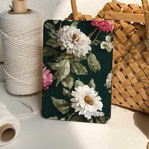 Retro Flourishing Flower All New Kindle 2024 Case, Kindle Paperwhite 12th Generation 7" Case, Kindle 6/7/8th Gen Cover, Kobo Case with strap