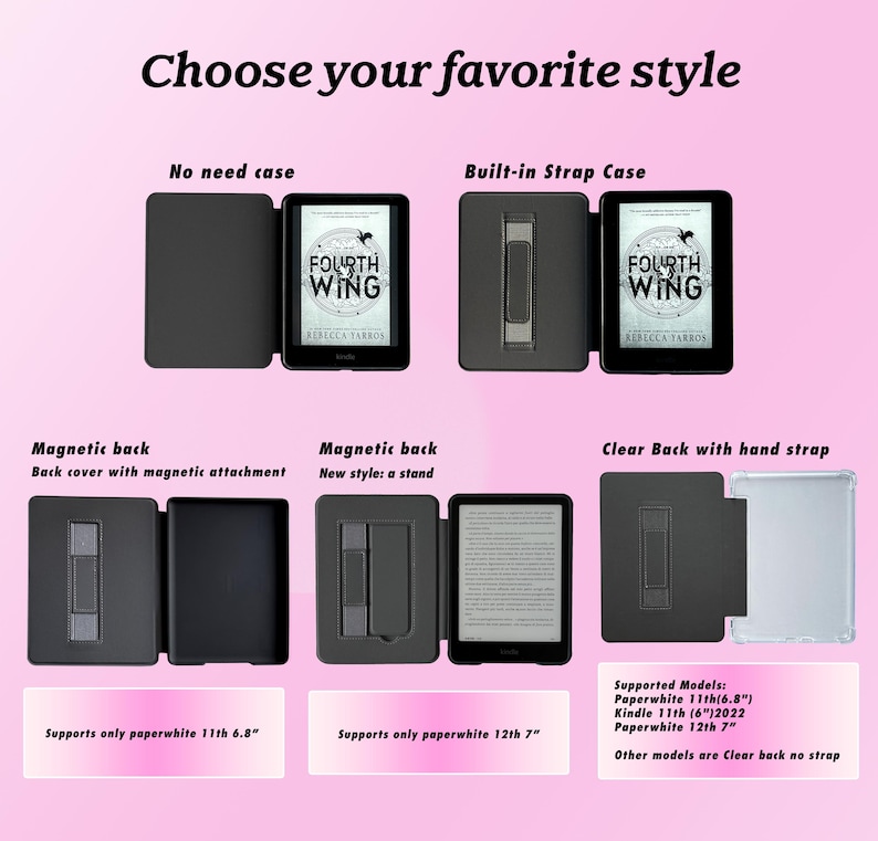 Personalized Book shop All New Kindle 12th Generation 2024 Case, Kindle Paperwhite 12th 7" Cover Paperwhite 6.8 Case Kindle HD Case Gifts image 7