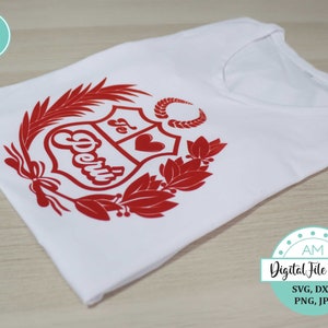 Escudo Peruano - Digital File Only - SVG, JPG, PNG, dxf T Shirt, decal