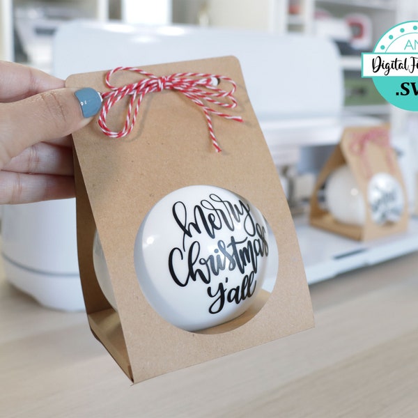 Christmas Ball Ornament  Box Template | Pattern - SVG files | cut file *DIGITAL