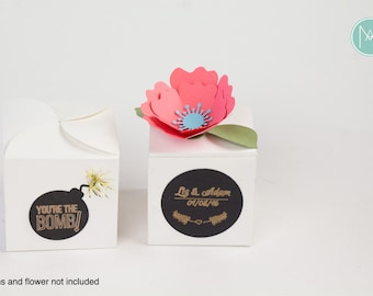 Favor Box Templates, SVG, PNG, PDF Digital file