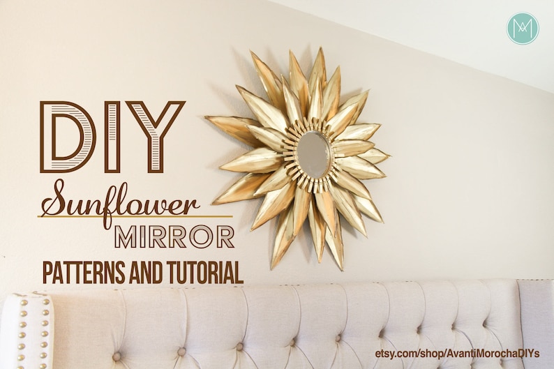 Diy Paper Sunflower Sunburst Mirror Digital File