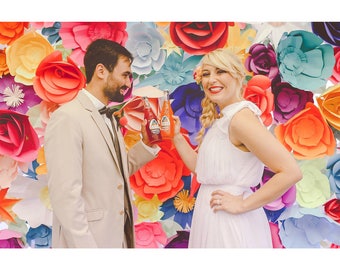 Full - Giant Paper Flower Backdrop  (Patterns and Video Tutorials)