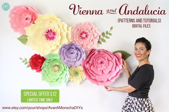 giant paper flower backdrop patterns and tutorials etsy paper flower backdrop