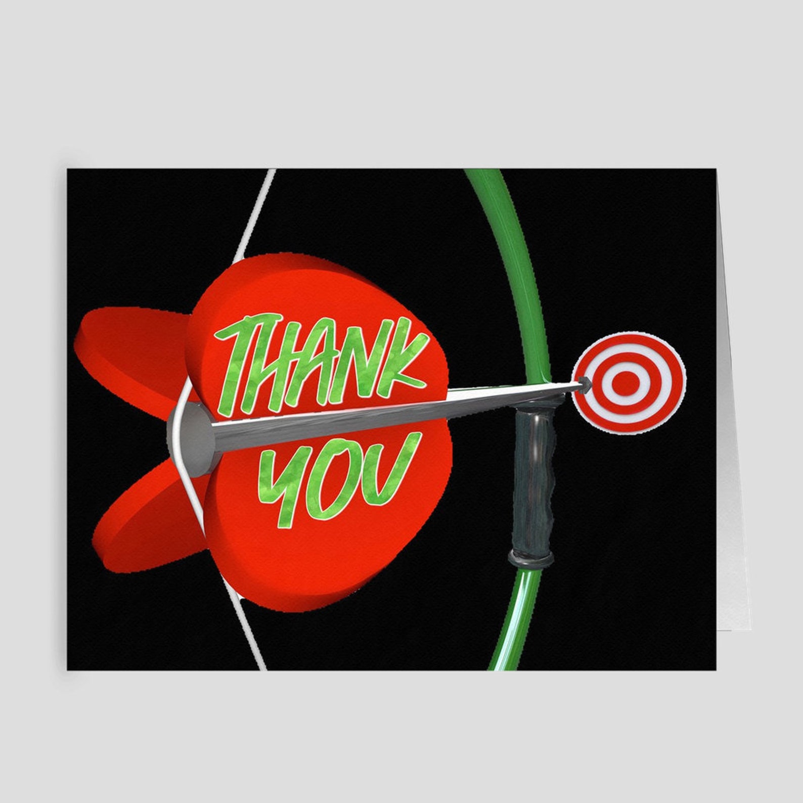 Archery Thank You Cards Blank Archery Archer Bow and Arrow Bow Hunter