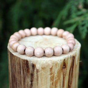 Rosewood Bead Bracelet, Rosewood Bracelet, Wood Bead Bracelet, Wood Beads, Natural Wood Beads, Bead Bracelet, Men's/Women's Bracelet image 1