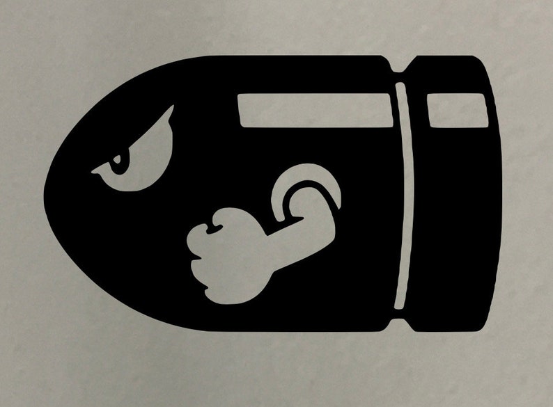 Mario Bullet Bill Vinyl - Etsy