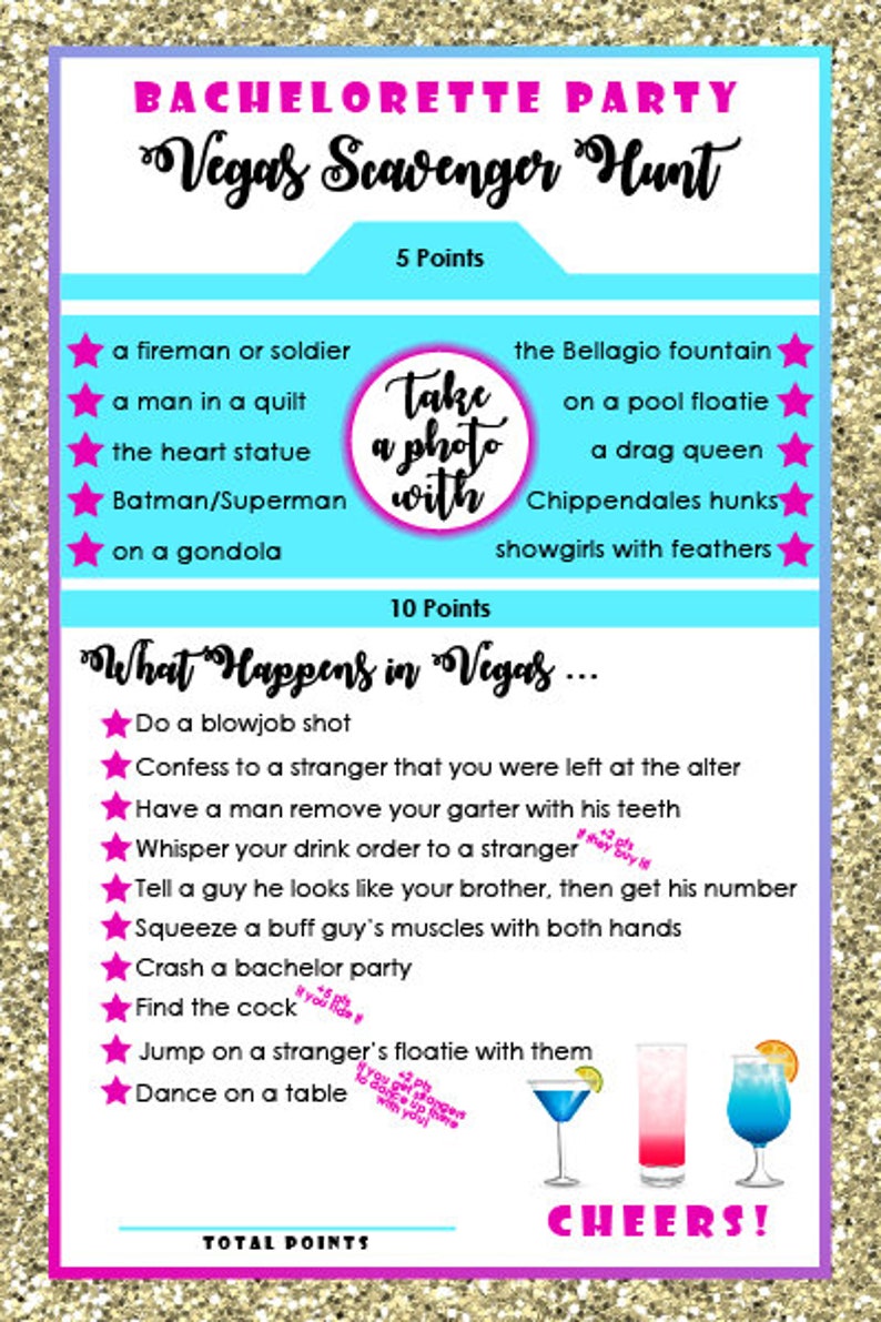 Printable Las Vegas Scavenger Hunt Printable Word Searches