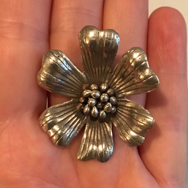 Hill Tribe Silver Flower Pendant