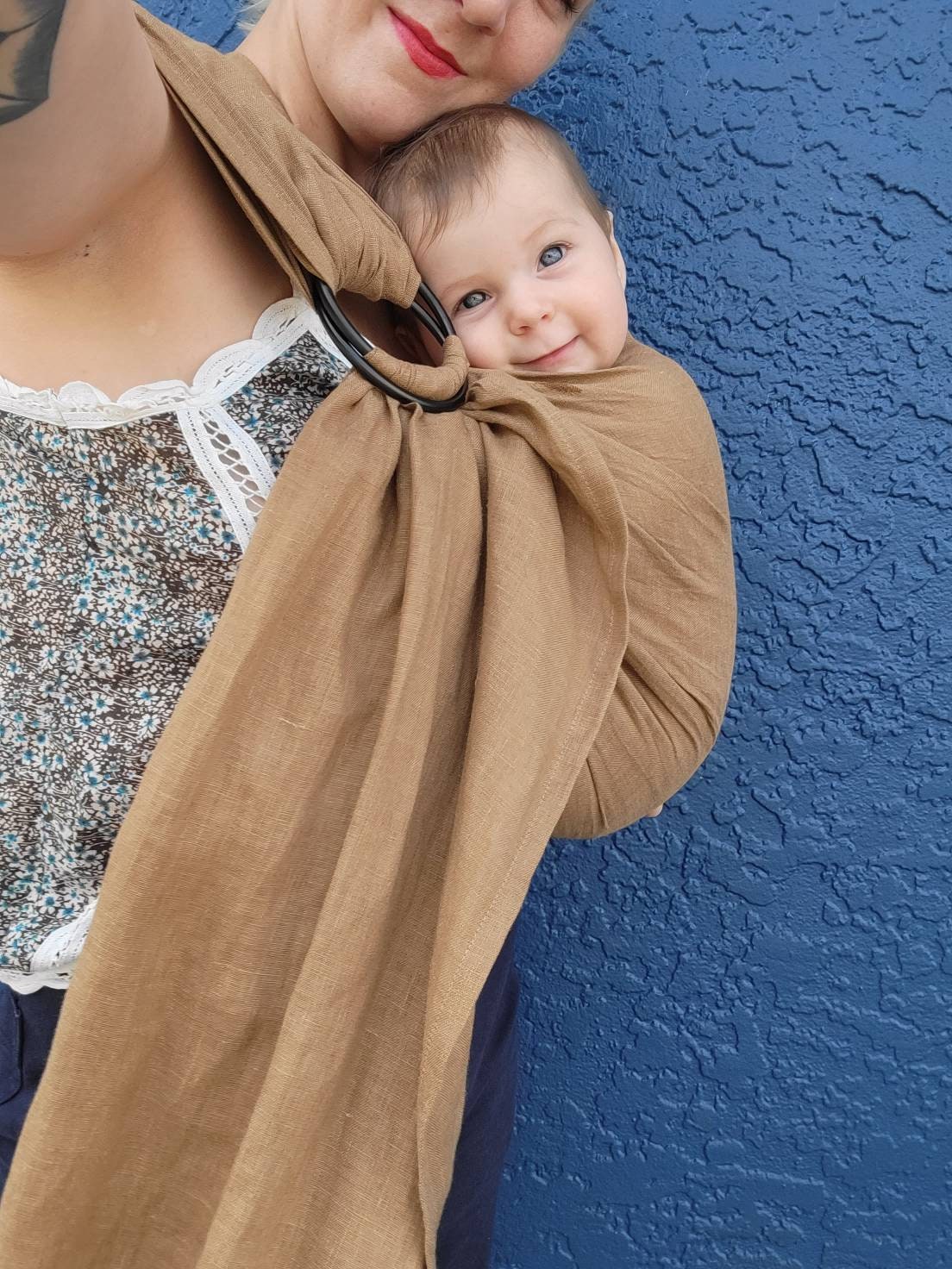 Custom Ring Sling Baby Carrier BuildYourOwn Linen Eco Etsy