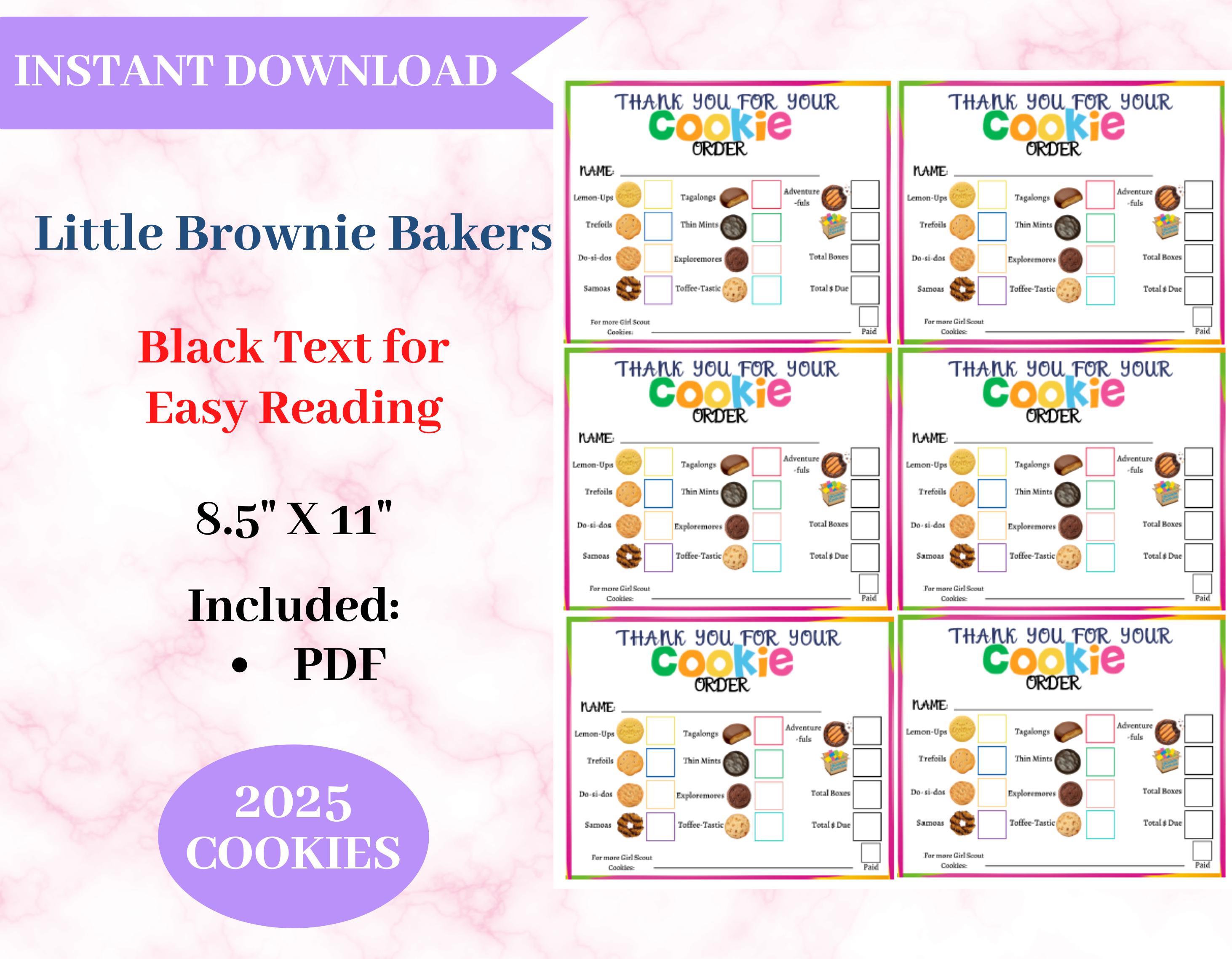 2024 Girl Scout Cookie Order Form