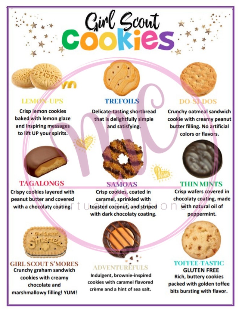 Girl Scout Cookie Flyer 2022 image 1