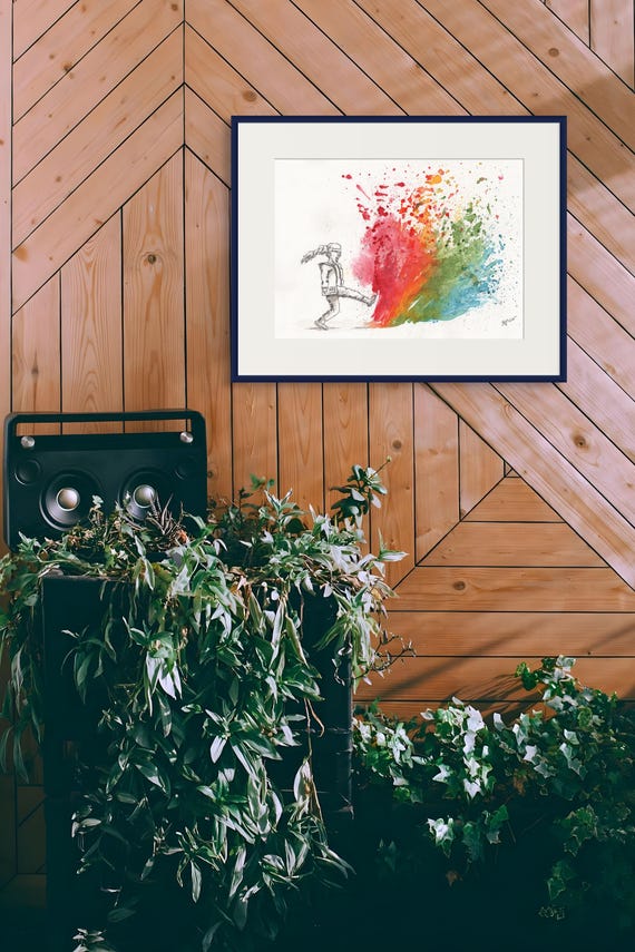 Spring Fine Art Print | Ink and Watercolor Original Artwork | 3 Sizes Available