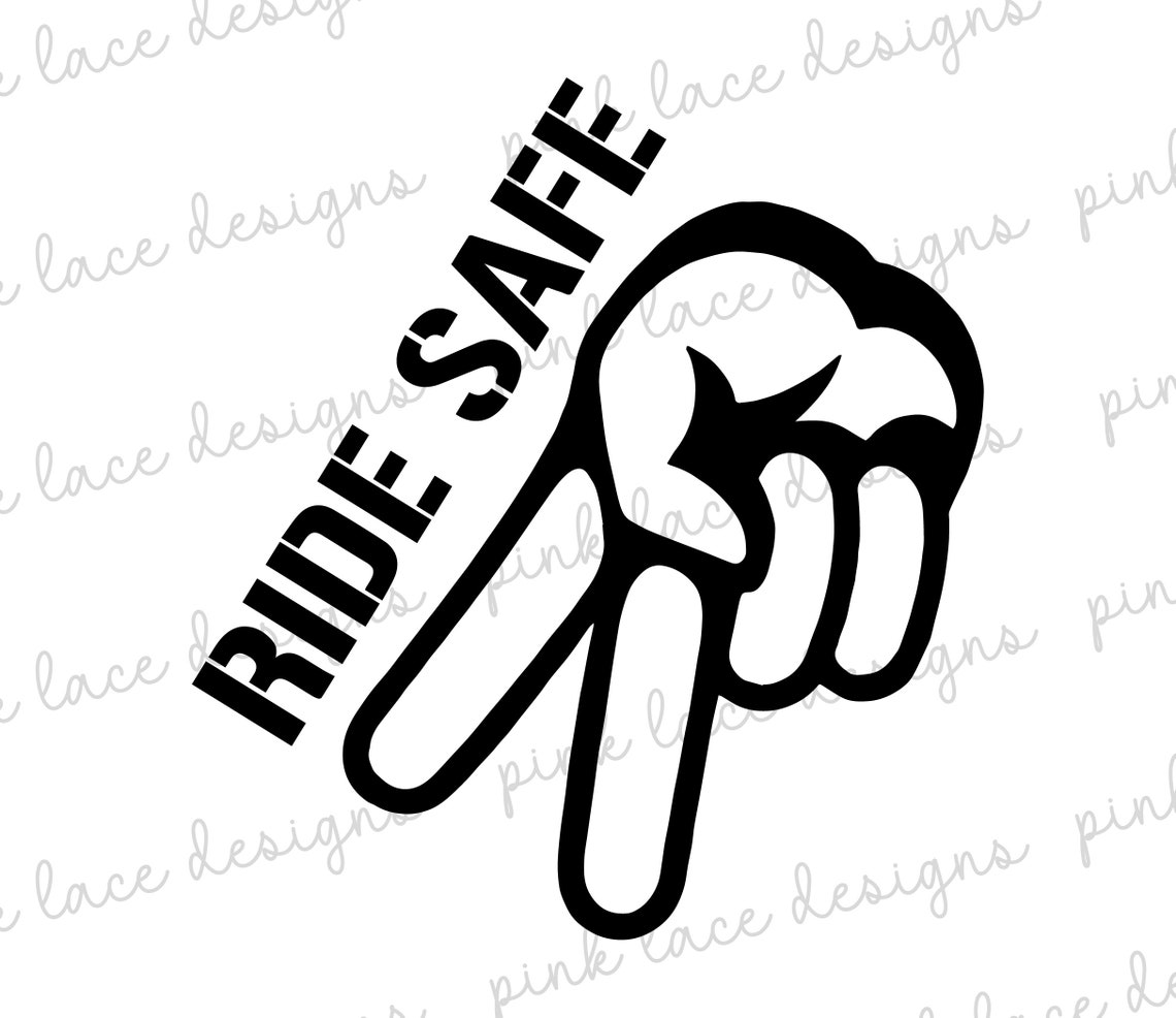 peace sign motorcycle riders