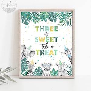 Young Wild & Three Party Supplies, Three Is Sweet Take A Treat, Third Birthday Decorations, Young Wild And Three Decorations, Birthday, Boy