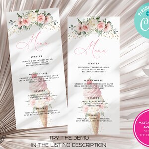 She's Been Scooped Up Bridal Shower Invitation Smartphone Electronic Invitation, Floral Bridal Shower Invite, She Got Scooped up Ice Cream image 5