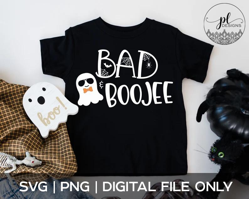 Bad & Boojee SVG, Kid Halloween Shirt SVG, Bad and Boogie PNG, - Etsy