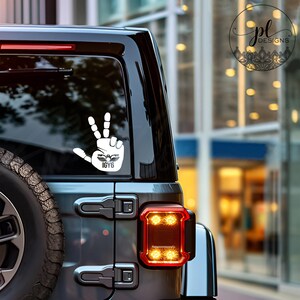 IGY6 Biker support decal, Wave, Ride Safe, It&#39;s a biker thing, peace wave, Motorcycle Respect, Biker Decal, Car Decal, Biker Fan, Vinyl