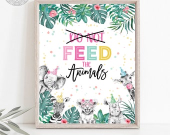 Young Wild & Three Party Supplies, Watering Hole, Third Birthday Decorations, Young Wild And Three Decorations, Do Not Feed The Animals