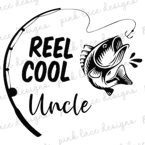 Fishing Gifts, Fishing Glass, Reel Cool, Grandpa Gift, Father&#39;s Day Gift, Fisher Gift, Fisherman Gift, Fisherman, Uncle Gift, Fishing, SVG