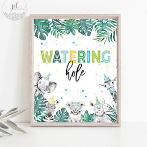 Young Wild & Three Party Supplies, Watering Hole, Third Birthday Decorations, Young Wild And Three Decorations, Boy Birthday