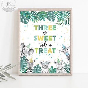 Young Wild & Three Party Supplies, Three Is Sweet Take A Treat, Third Birthday Decorations, Young Wild And Three Decorations, Birthday, Boy
