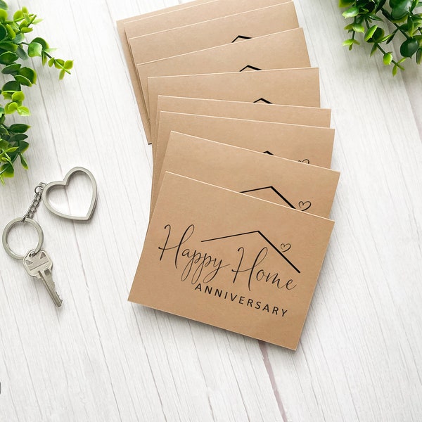 Happy Home Anniversary, Happy Housiversary, Real Estate Agent Cards, Realtor Note Cards, House cards, Thank you cards, Agent cards