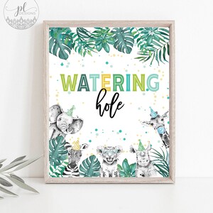 Young Wild & Three Party Supplies, Watering Hole, Third Birthday Decorations, Young Wild And Three Decorations, Boy Birthday