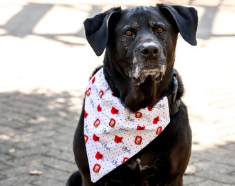 Over the Collar Dog Bandana, The Ohio State University Slips On Collar Pet Scarf, Brutus Buckeye Bandana, OSU Pet bandana, Dog Accessory