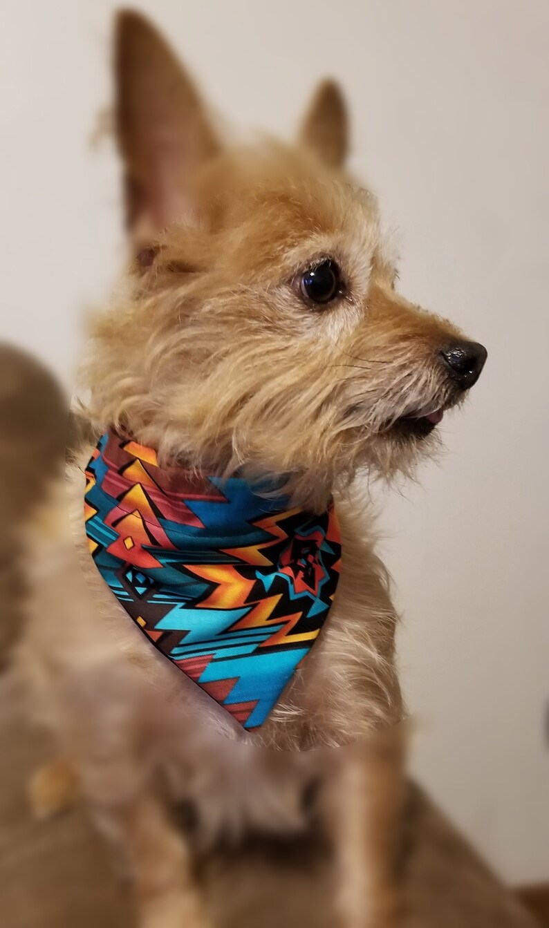 American Western Over the Collar Dog Bandana That Slips Onto Etsy